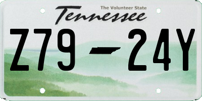 TN license plate Z7924Y