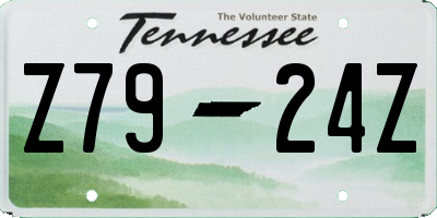 TN license plate Z7924Z