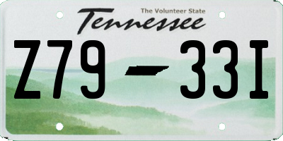 TN license plate Z7933I