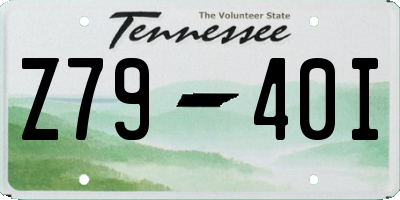 TN license plate Z7940I