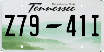 TN license plate Z7941I