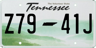 TN license plate Z7941J
