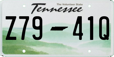 TN license plate Z7941Q