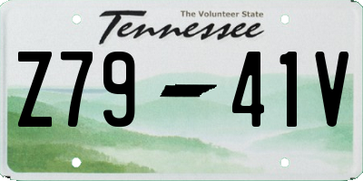TN license plate Z7941V