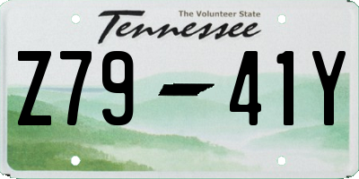 TN license plate Z7941Y