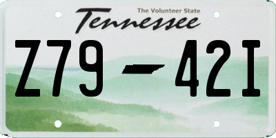 TN license plate Z7942I