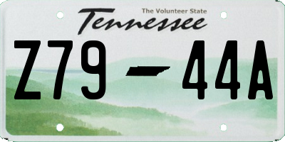 TN license plate Z7944A