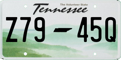 TN license plate Z7945Q