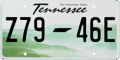 TN license plate Z7946E
