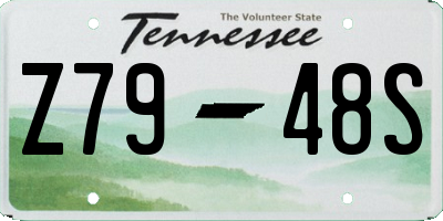 TN license plate Z7948S