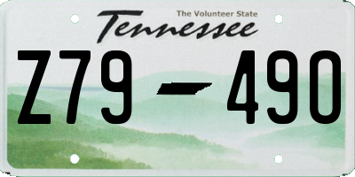 TN license plate Z7949O