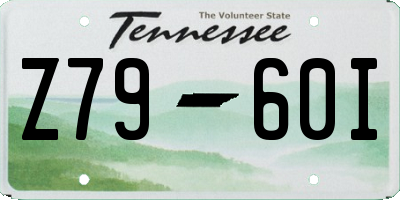 TN license plate Z7960I