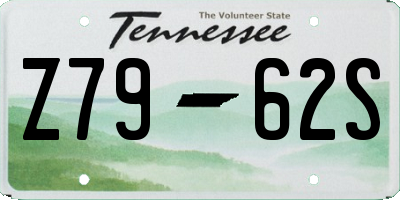 TN license plate Z7962S