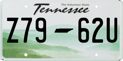 TN license plate Z7962U