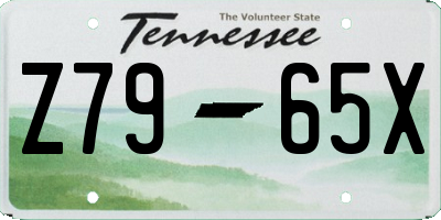 TN license plate Z7965X