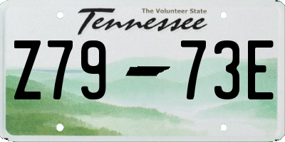 TN license plate Z7973E