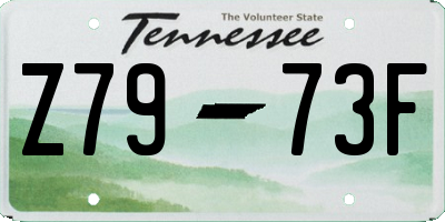 TN license plate Z7973F