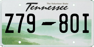 TN license plate Z7980I