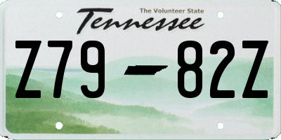 TN license plate Z7982Z