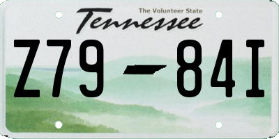 TN license plate Z7984I