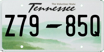 TN license plate Z7985Q