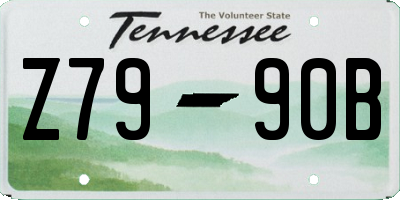 TN license plate Z7990B