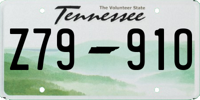 TN license plate Z7991O