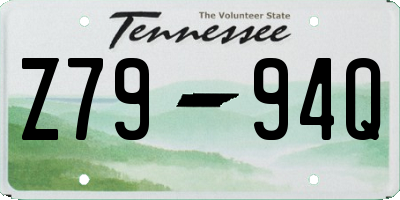 TN license plate Z7994Q