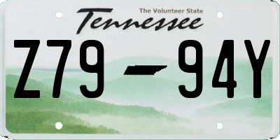 TN license plate Z7994Y