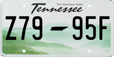 TN license plate Z7995F