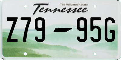 TN license plate Z7995G