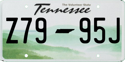 TN license plate Z7995J