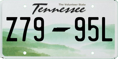 TN license plate Z7995L