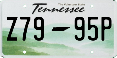 TN license plate Z7995P
