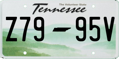 TN license plate Z7995V