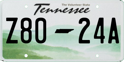 TN license plate Z8024A