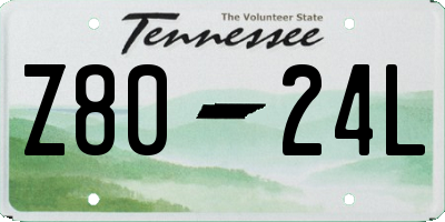 TN license plate Z8024L