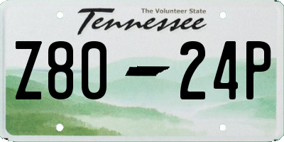 TN license plate Z8024P