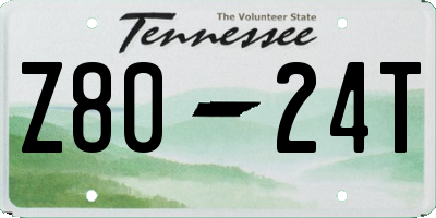 TN license plate Z8024T