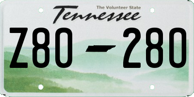 TN license plate Z8028O