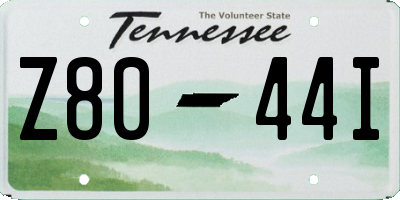 TN license plate Z8044I