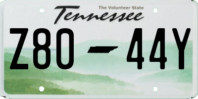 TN license plate Z8044Y