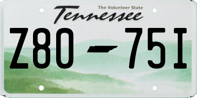 TN license plate Z8075I
