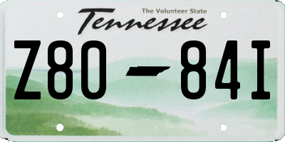 TN license plate Z8084I