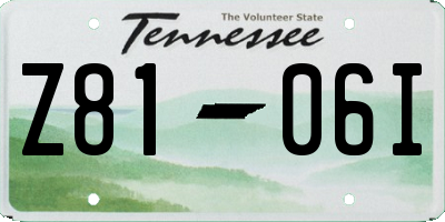 TN license plate Z8106I
