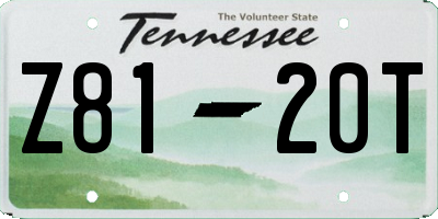 TN license plate Z8120T