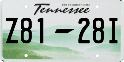 TN license plate Z8128I