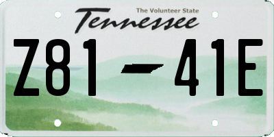 TN license plate Z8141E