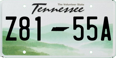 TN license plate Z8155A