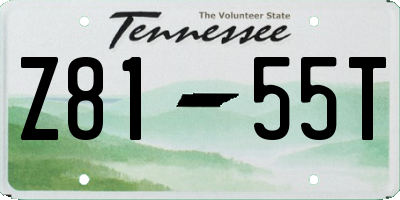 TN license plate Z8155T